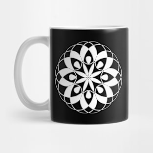 Black and White Geometric Design Mug